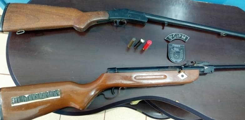Briga entre genro e sogro resulta em apreensão de 2 espingardas no São Bento