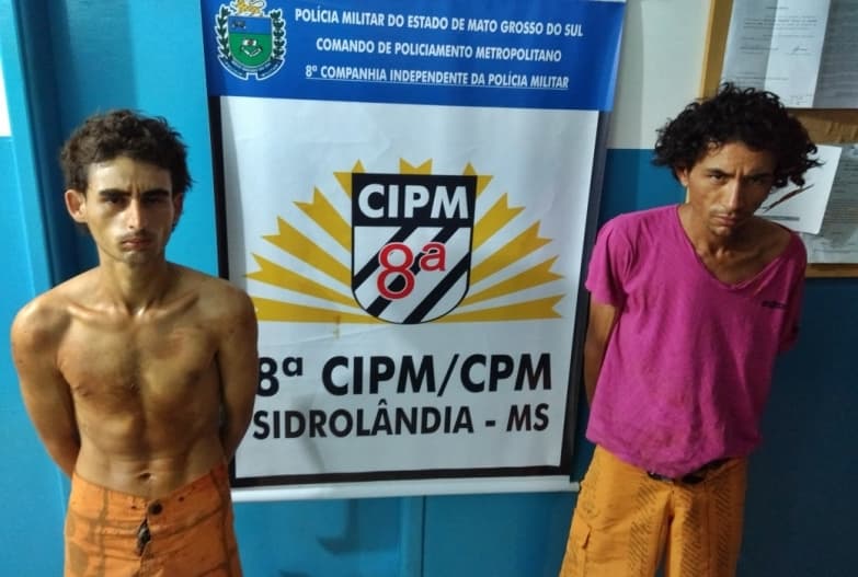 PM prende “irmãos do crime” que roubaram diversas lojas em Sidrolândia