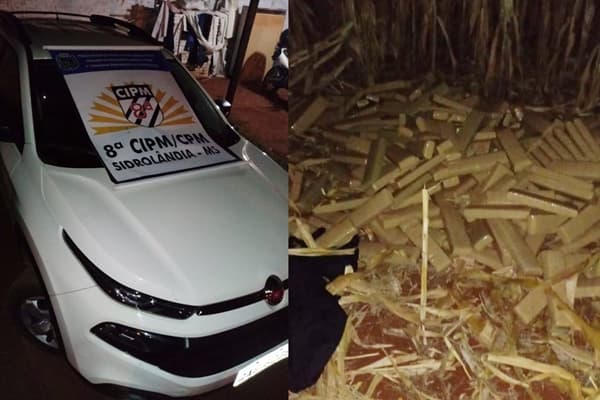 Em ação rápida, Polícia Militar recupera veículo roubado com mais de 1 tonelada de maconha