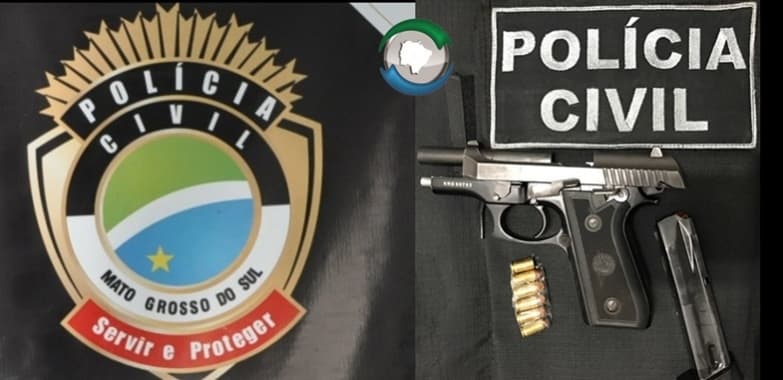 Polícia Civil recupera pistola 380 e funileiro acaba preso por posse ilegal de arma de fogo