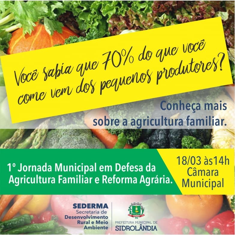 Câmara recebe daqui a pouco, o Fórum em Defesa da Agricultura Familiar de Sidrolândia