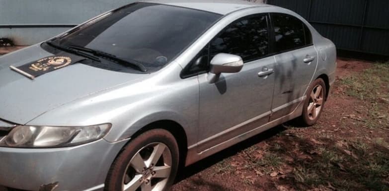 Carro furtado é localizado em rodovia de Maracaju com porta aberta e chave no contato