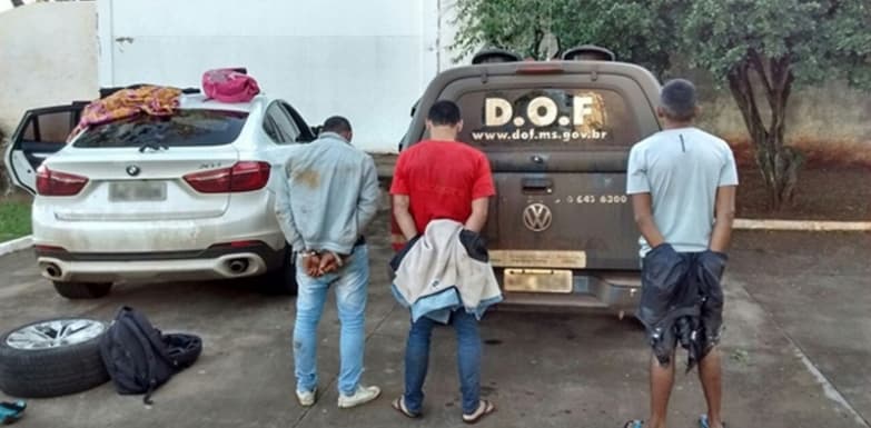 DOF apreende veículo roubado em Maracaju e desmantela quadrilha com dois reféns