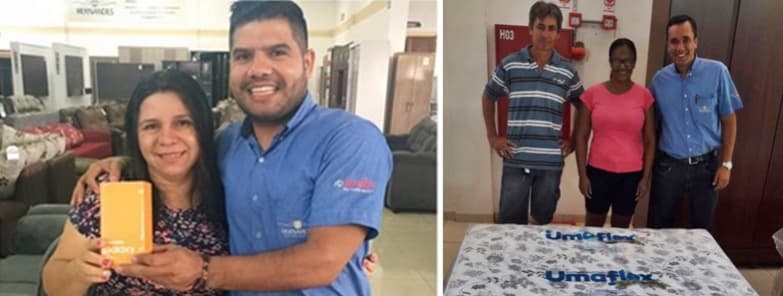 Hernandes faz sorteio e premia clientes que participaram de promoção