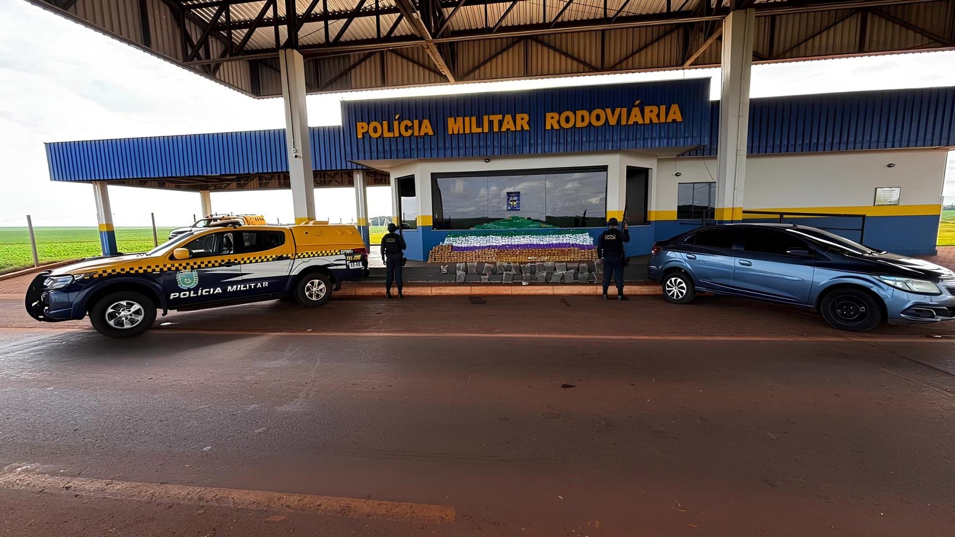 PMR apreende mais de R$ 2 milhões em drogas após perseguição de 20 km em Maracaju