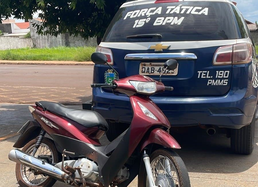 Ação rápida da Força Tática recupera motocicleta furtada em poucas horas em Maracaju