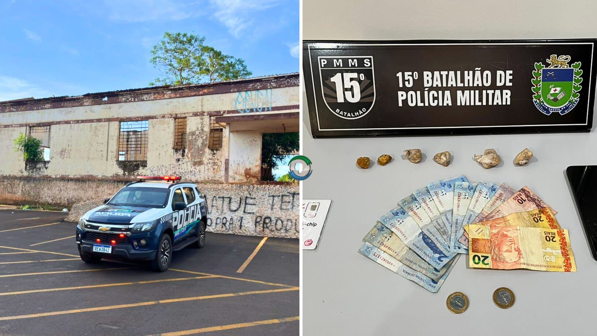 Com extensa ficha criminal, homem de 26 anos é preso após ser flagrado vendendo crack