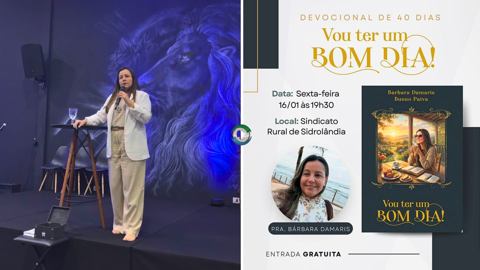 Pastora Bárbara Damaris lança livro “Vou ter um Bom Dia” nesta sexta-feira em Sidrolândia