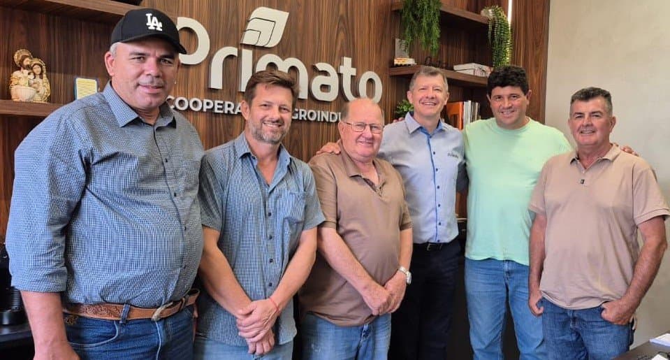 Marcio ao cumprir a agenda no Paraná ao lado dos secretários Junior e Enelvo Felini, além do Prefeito Rodrigo Basso, (Foto: Assessoria)