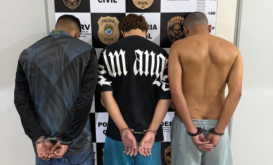Quadrilha suspeita de furtar Hilux em Maracaju é presa em flagrante pela Polícia Civil