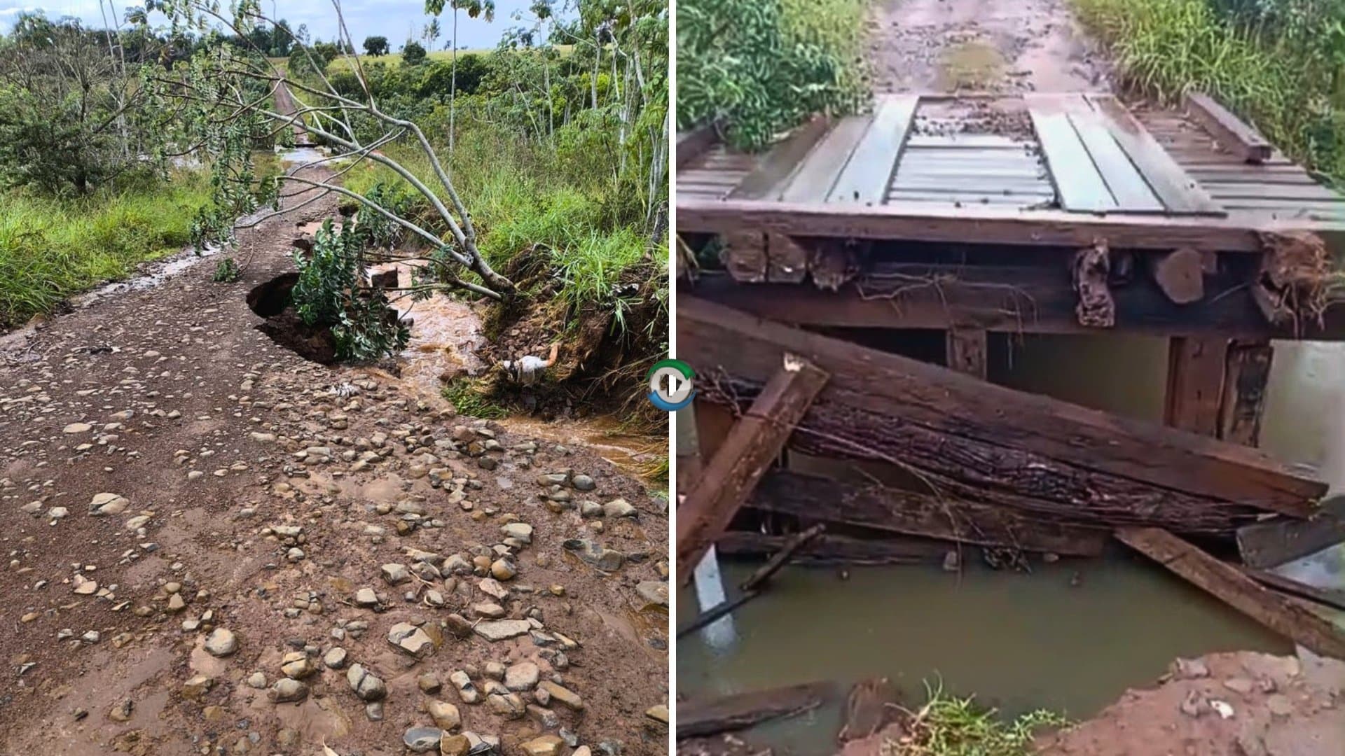Prefeito decreta situação de emergência em Sidrolândia e iniciará recuperação de pontes e estradas danificadas pela chuva
