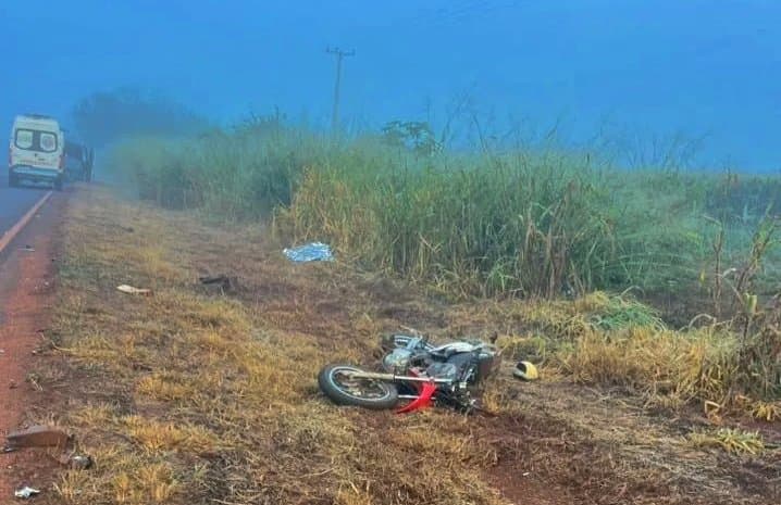 Adolescente de 17 anos morre em colisão entre moto e van na MS-164 em Maracaju