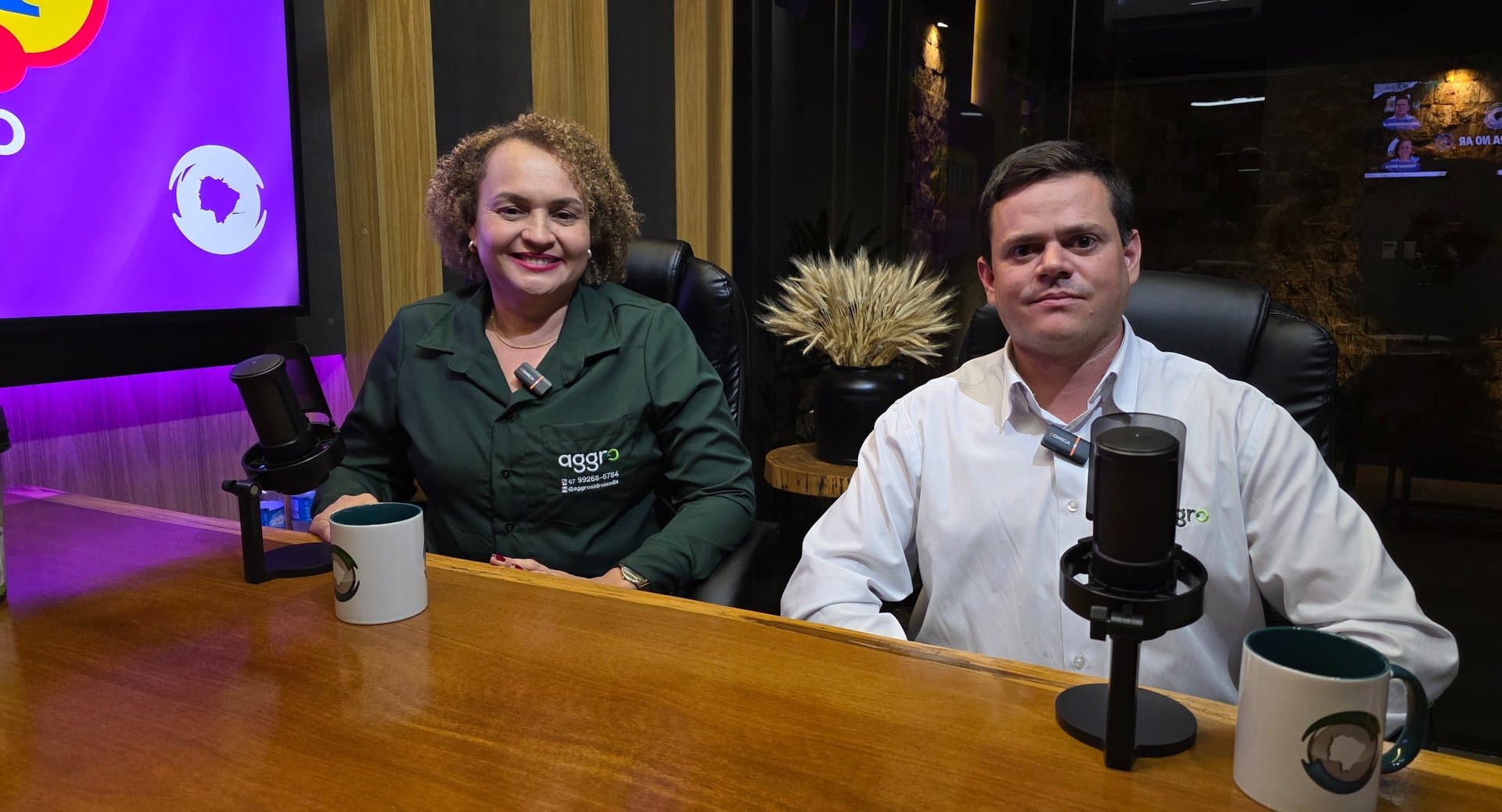 Em podcast, Fernanda e Arderson detalham chegada da Aggro em Sidrolândia e atendimento a produtores de todo MS