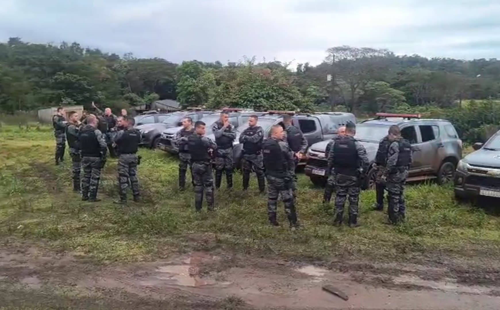 Conflito em fazenda na região Buriti com ocupação de indígenas mobiliza tropa de Choque e Força Tática 