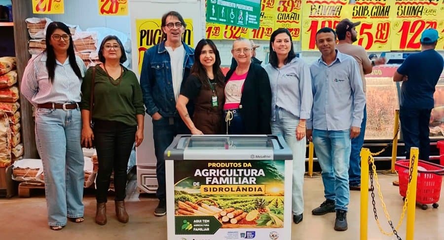 Parceria leva produtos da agricultura familiar para supermercados de Sidrolândia