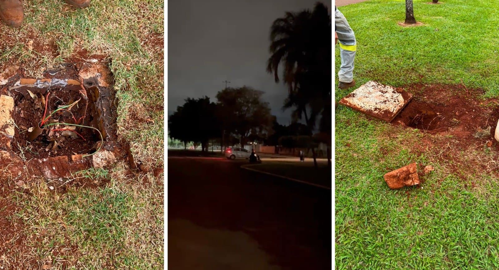 Furto de cerca de mil metros de cabos deixa trecho da Avenida Antero Lemes sem iluminação em Sidrolândia