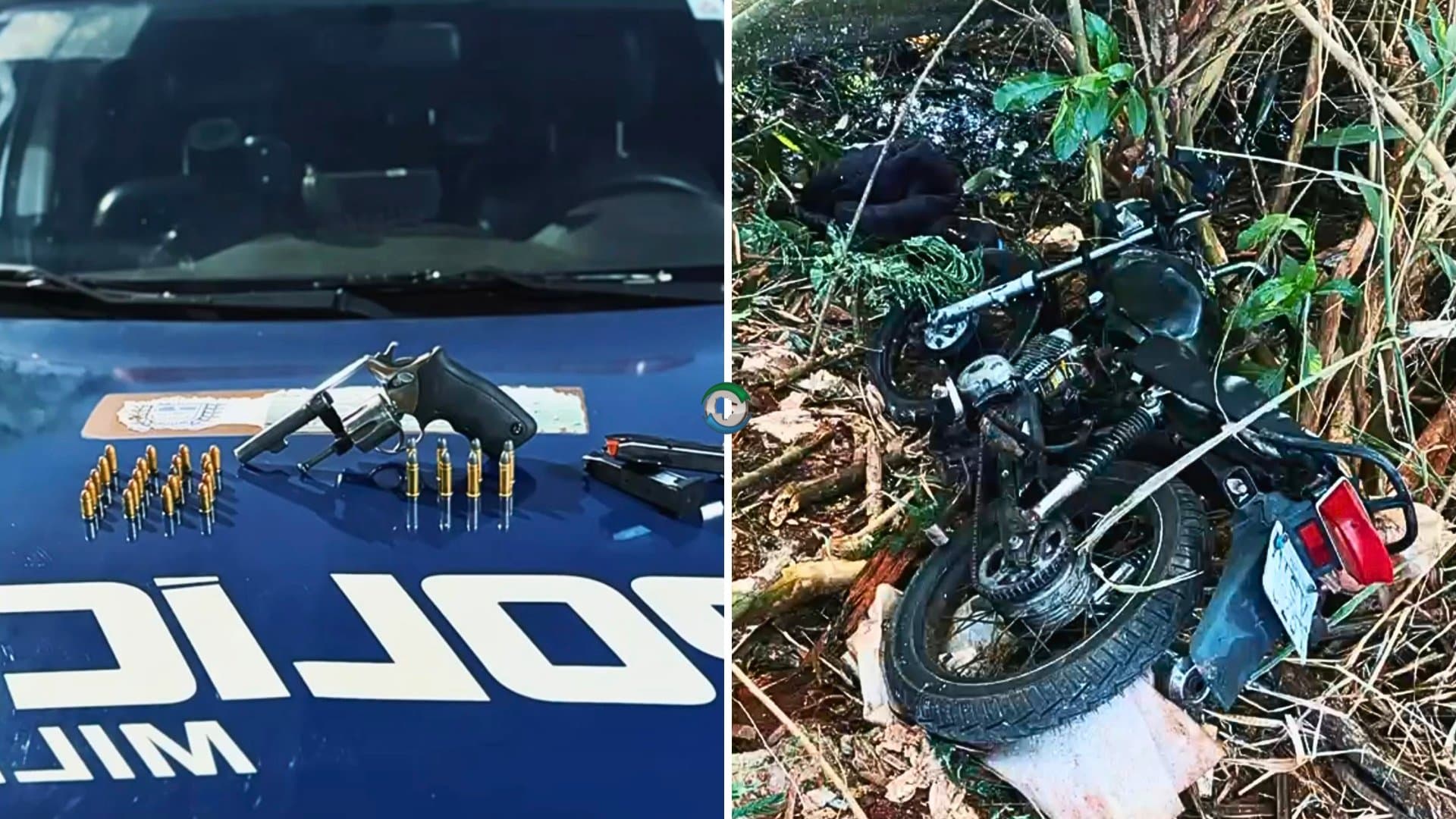 Tentativa de homicídio no Jardim Pindorama termina com dois presos e apreensão de arma e munições
