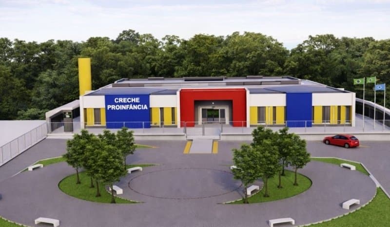 Prefeitura de Nioaque avança na construção de nova unidade de educação infantil no bairro Monte Alto