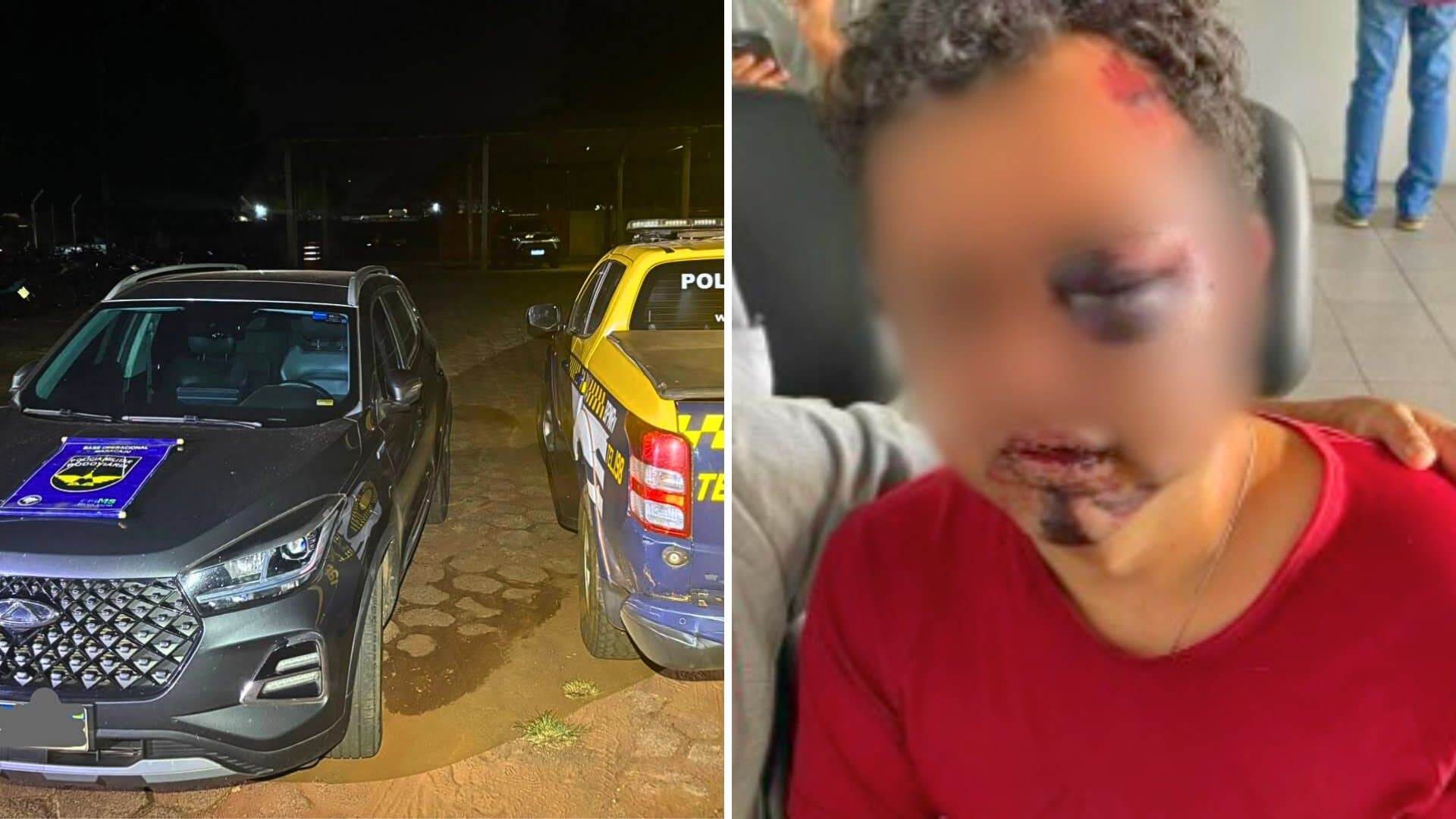 Tiggo roubado após homem ser dopado e espancado é recuperado na MS-162, em Sidrolândia