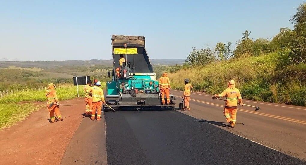 MS-162 entre Sidrolândia e Quebra Coco recebe obras de recapeamento com investimento de R$ 9 milhões