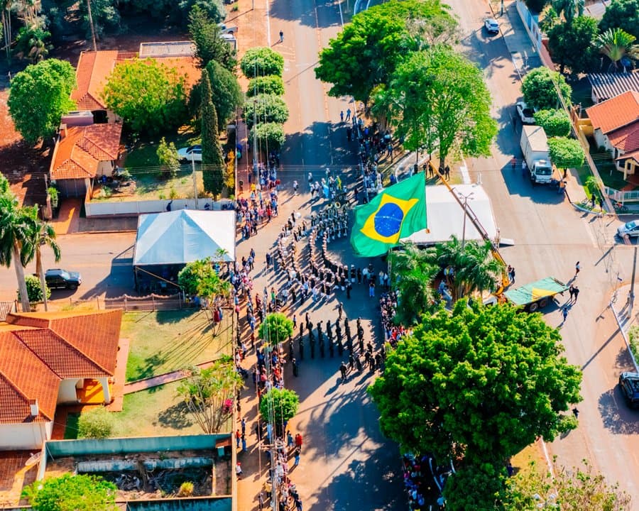 Sidrolândia se prepara para o Desfile Cívico de 7 de Setembro; confira trajeto e orientações