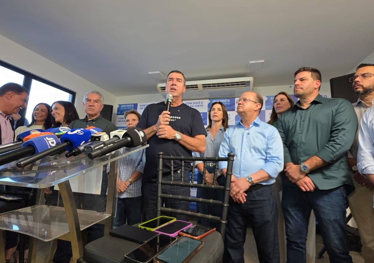 Grande vantagem: Com mais de 67% dos votos, Eduardo Riedel é reeleito governador de MS 