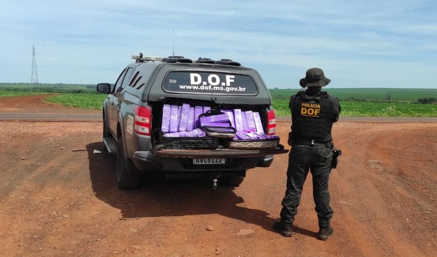 DOF prende duas mulheres transportando tabletes de maconha em Maracaju
