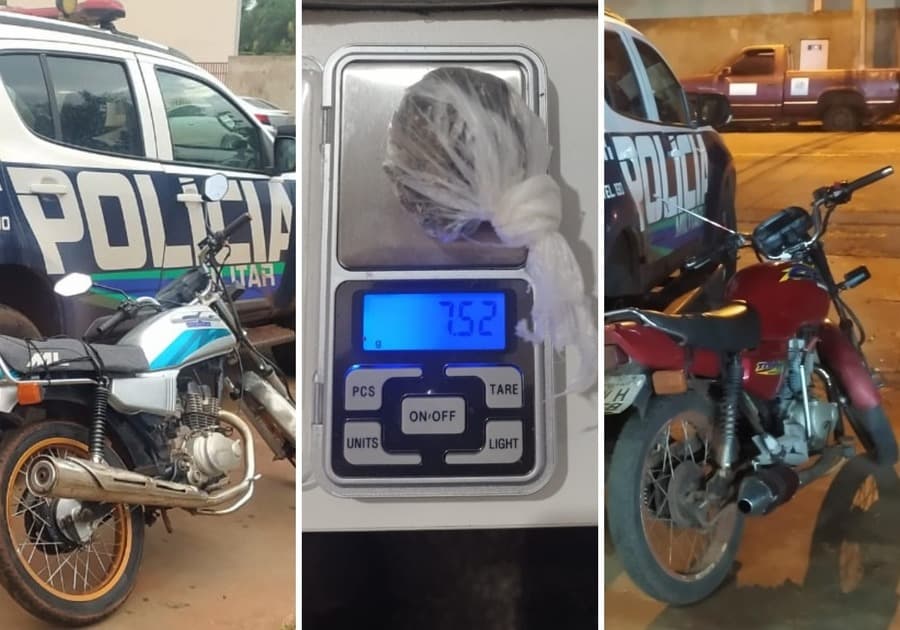 Polícia Militar intensifica abordagens a motociclistas e apreende menor de idade e usuário de drogas