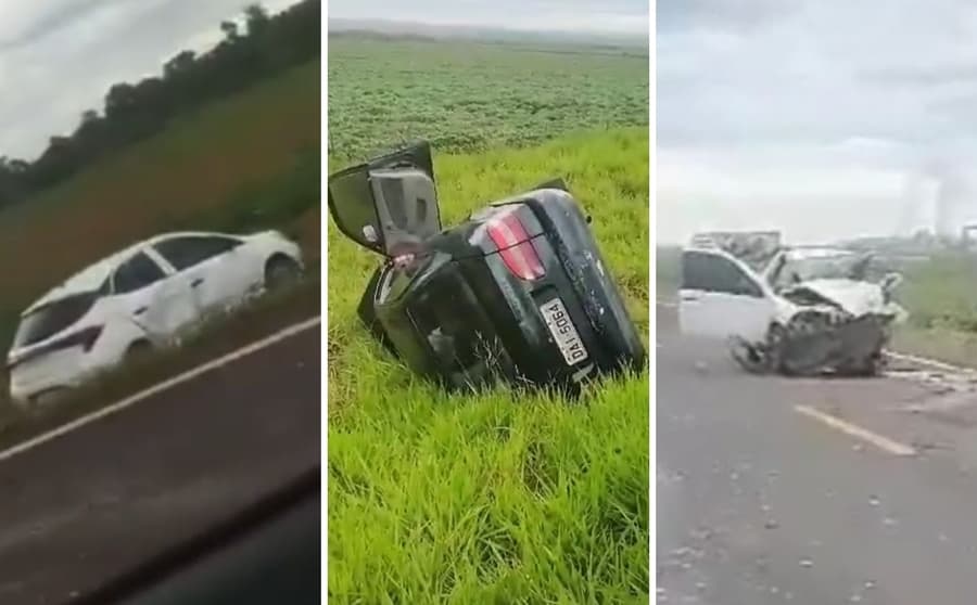 Motorista morre em acidente grave envolvendo quatro carros na MS-157