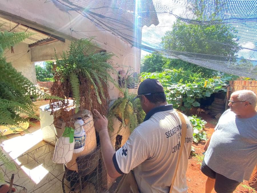 Com surto de dengue no país, agentes intensificam visitas domiciliares em Sidrolândia