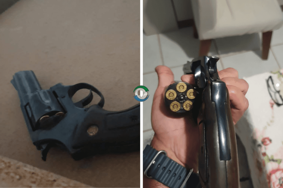 Após ameaçar esposa e gravar vídeo com arma de fogo, homem é preso pela Polícia Civil em Sidrolândia