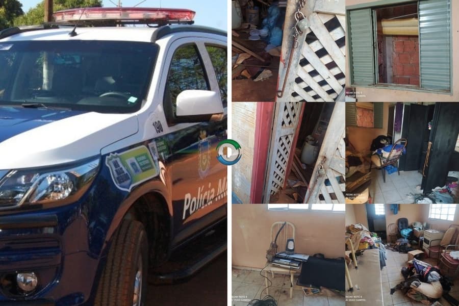 Meliante de 23 anos invade residência em Sidrolândia, é capturado por morador e preso pela PM