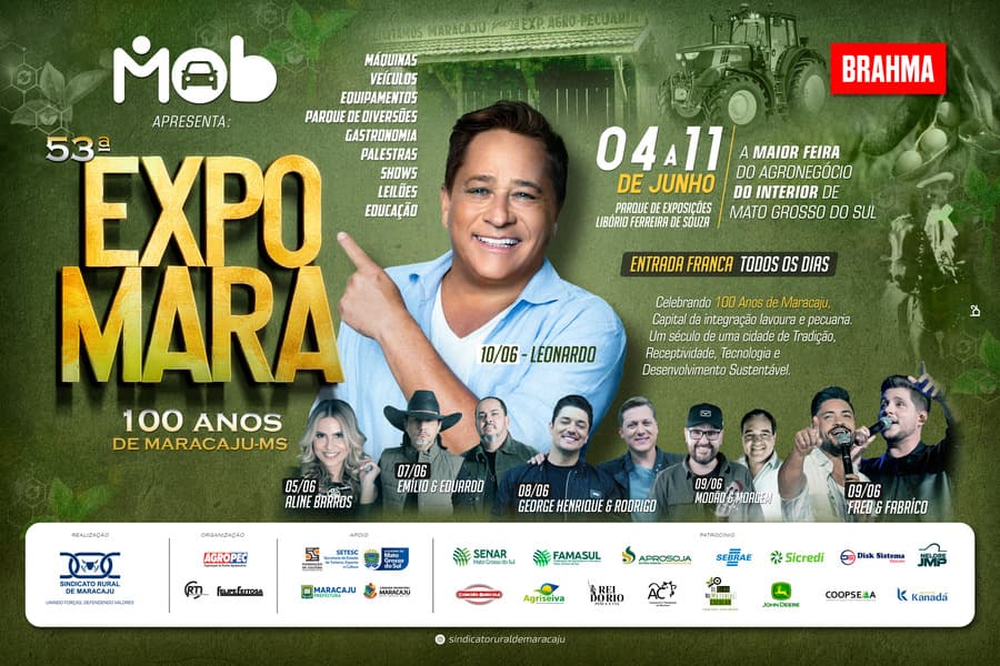 Sindicato Rural de Maracaju lança a 53ª Expomara, de 04 a 11 de junho
