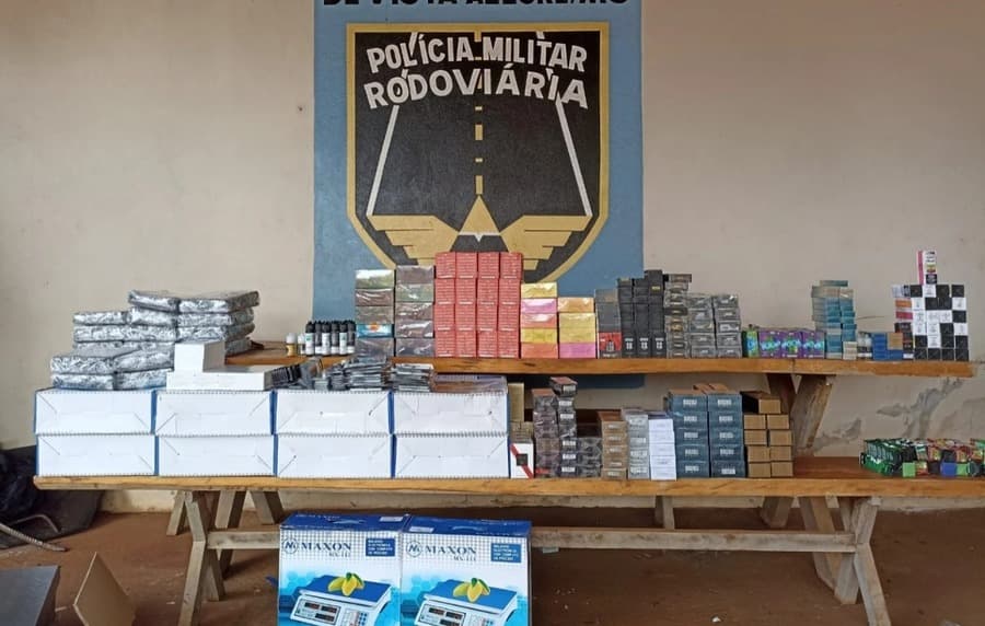 PMR apreende carga de contrabando e descaminho avaliada em R$ 23 mil na MS-164