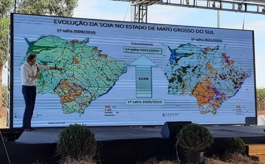 Área plantada por soja em MS deve aumentar 22% em três anos