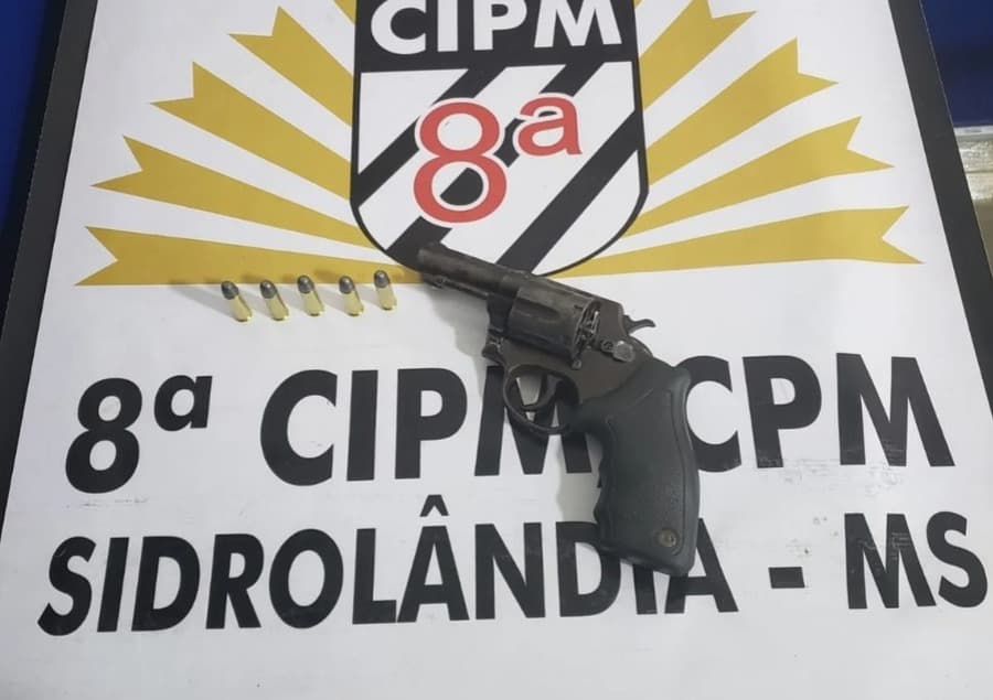 Em Sidrolândia, Polícia Militar prende homem por porte ilegal de arma de fogo