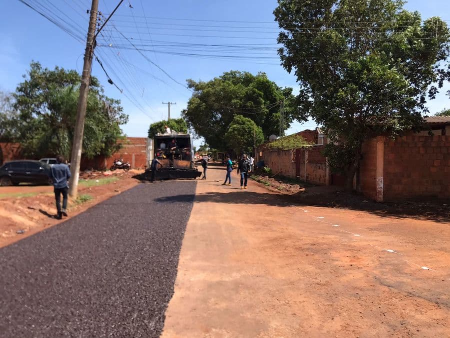 Terceira etapa da pavimentação no Jardim Paraíso é iniciada pela Rua General Pinho