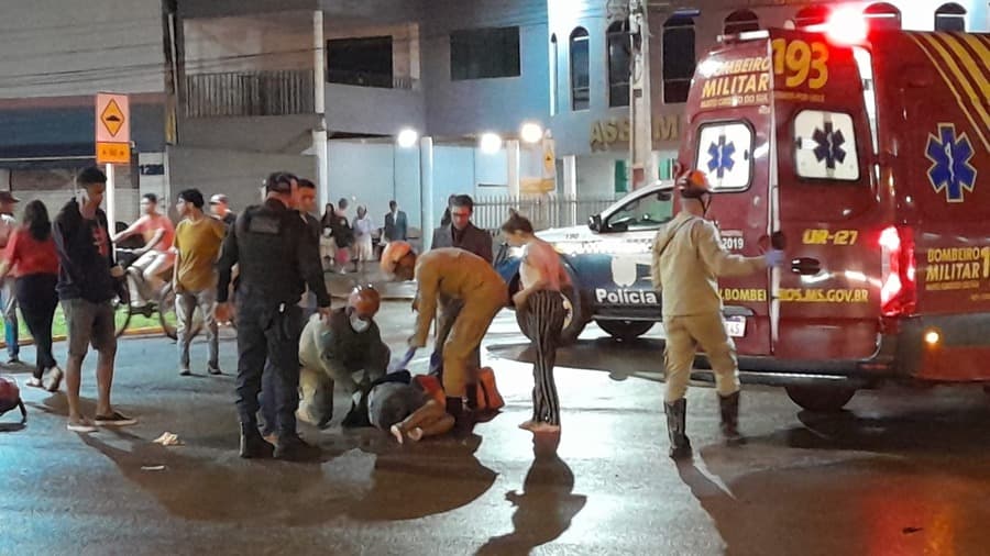 Idosa de 66 anos é encaminhada à Santa Casa após ser atropelada em Sidrolândia