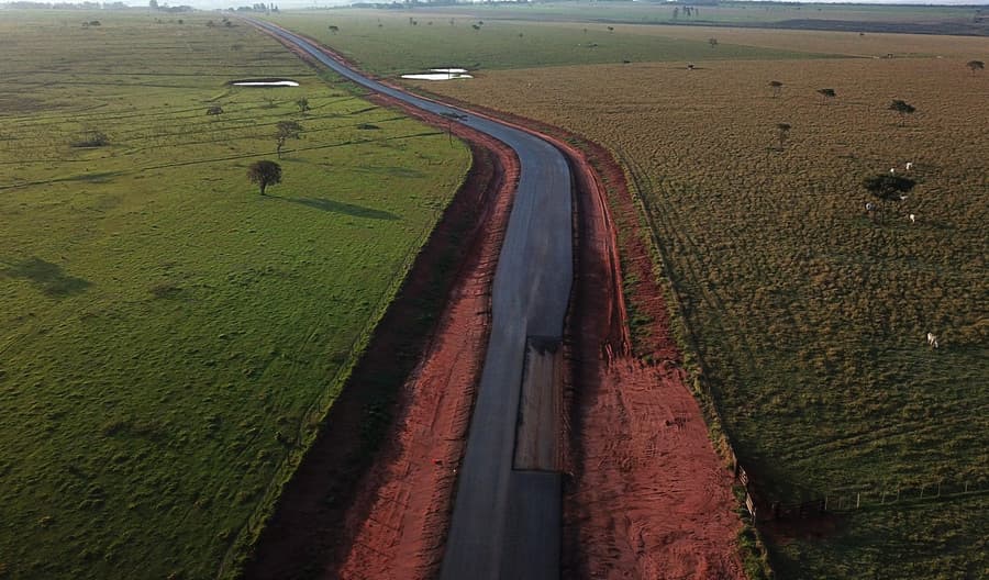 Obra do acesso ao Capão Bonito avança com 28% de pavimento e drenagem concluída