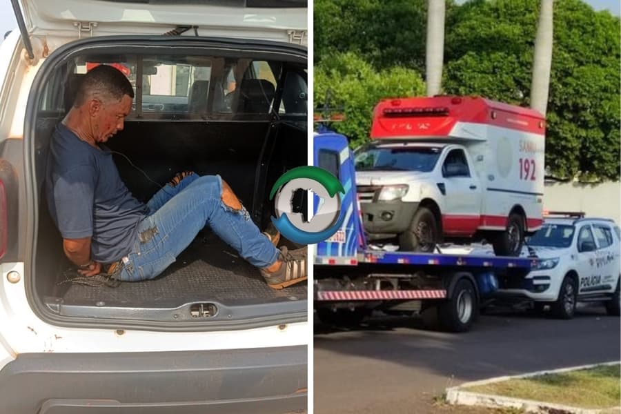 PRF recupera ambulância furtada na UPA de Sidrolândia e prende motorista