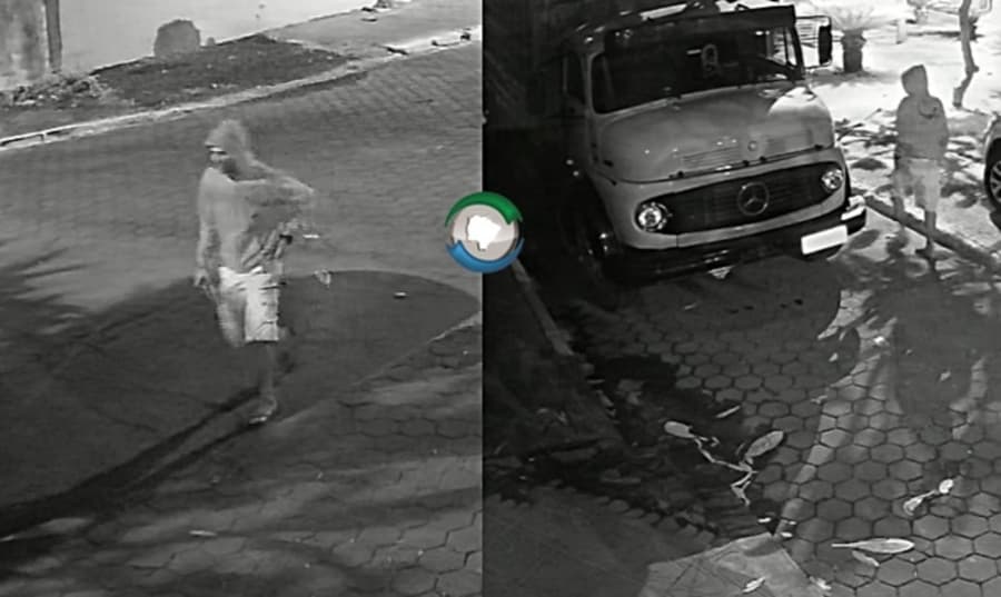 Polícia procura suspeito de furtar um carneiro da carroceria de caminhão no centro da cidade