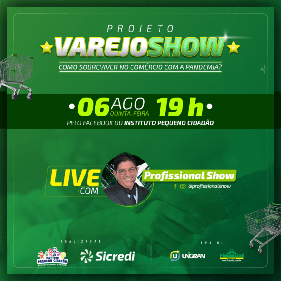 Instituto promove hoje “Varejo Show” com dicas para vender mesmo na pandemia