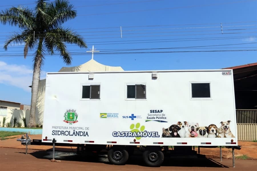 Moradores de Sidrolândia já podem contar com os serviços gratuitos da primeira unidade Castramóvel