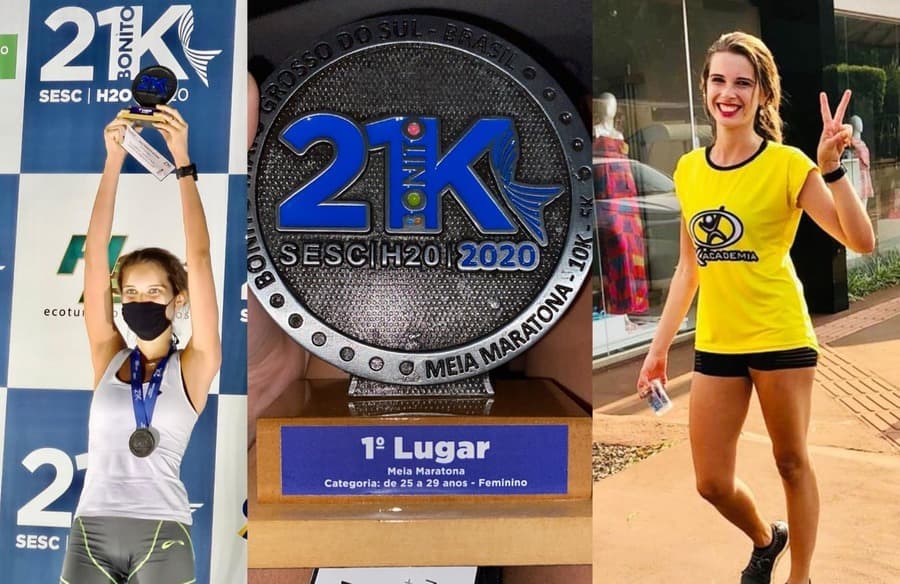 Campeã da prova 21K em Bonito, Personal de Maracaju fala sobre vitória e dificuldade