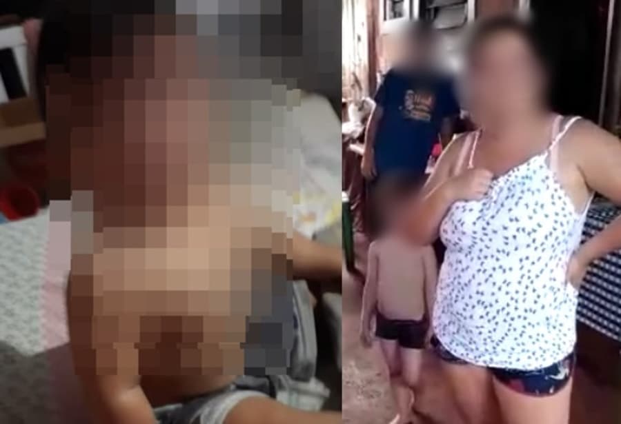 Revoltados, moradores vão à casa da mãe que afirmou em vídeo que bateu no filho