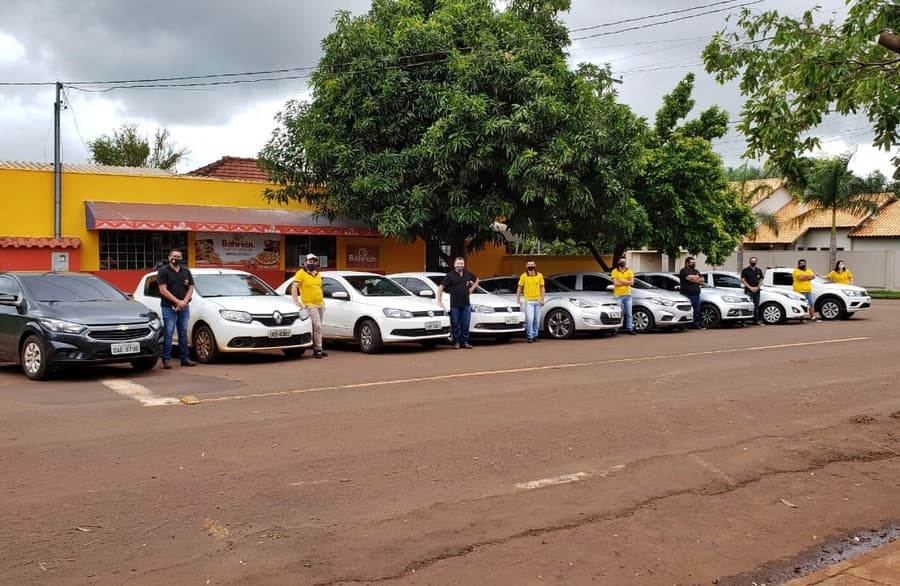 Aplicativo Karango inaugura sede e apresenta equipe de motoristas em Sidrolândia