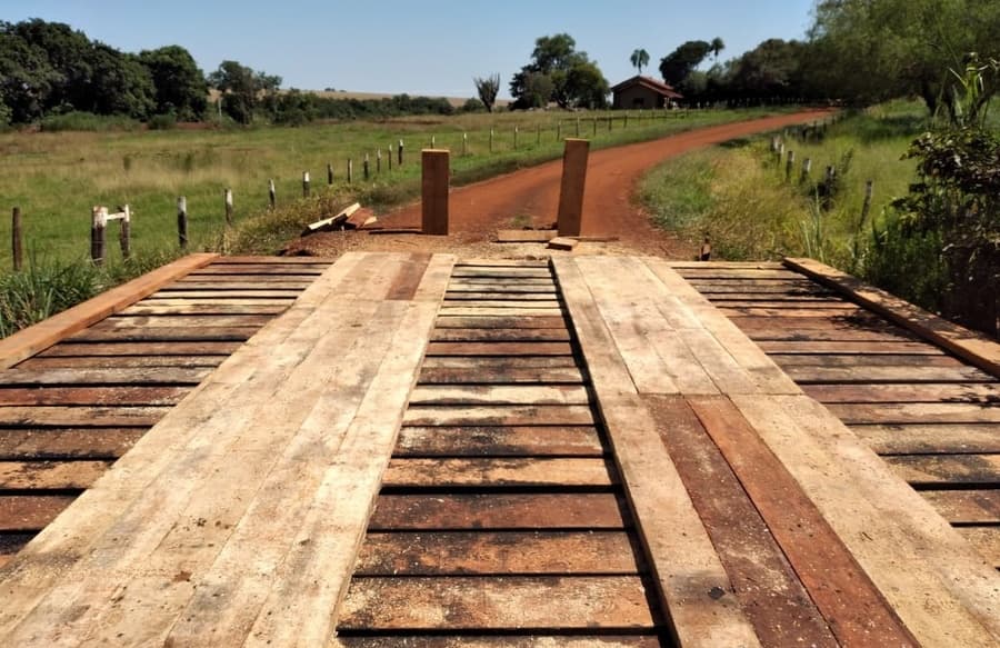 Prefeitura inicia reforma de duas pontes na área rural com investimento de R$ 95 mil