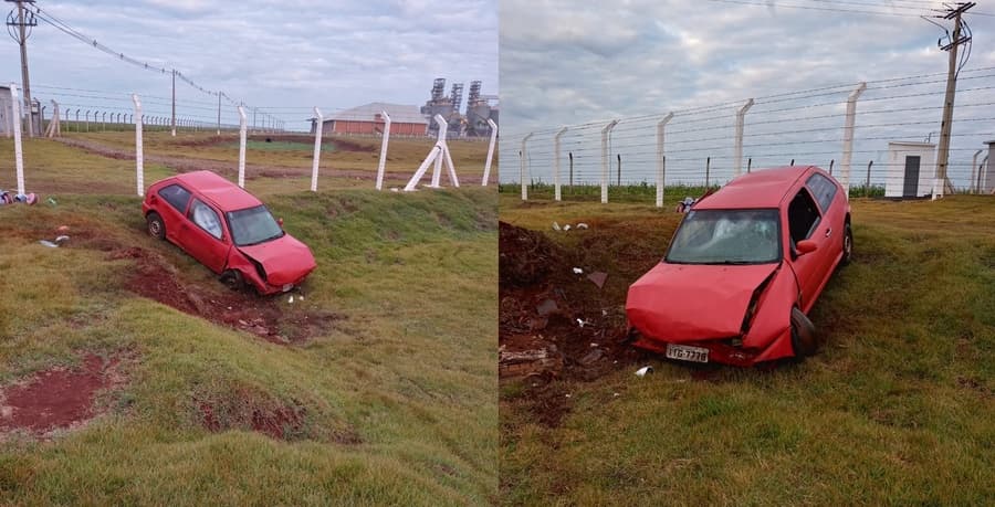 Acidente mobiliza Corpo de Bombeiros na MS-162