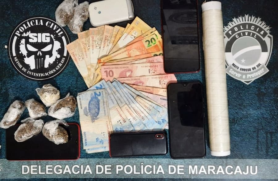 Polícia Civil de Maracaju prende em flagrante mãe e filho por tráfico de drogas