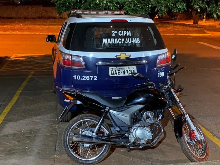 Em uma hora, Polícia Militar recupera moto furtada na Vila Adrien em Maracaju